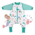Slumbersac Sac de dormit cu picioruse si maneca lunga detasabila Mermaid 70 cm + manseta 1.0 Tog (CJ180-10FSN)