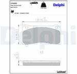 DELPHI set placute frana, frana disc DELPHI LP4009 (LP4009)