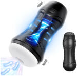 AlvUp - szívó rezgő maszturbátor (fekete) - szexaruhaz