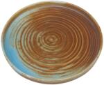 Bonna Tányér, Bonna, barna és kék, kerámia, 21 cm, Coral modell (CRL21DZ)