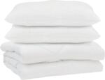 vidaXL Paplan párnával 3 pcs Fehér Mikroszálas 3377425 (3377425)