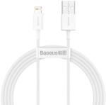 Baseus Cablu pentru incarcare si transfer de date Baseus Superior, USB/Lightning, 2.4A, 1.5m, Alb
