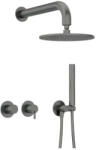 Deante Falba süllyesztett csaptelep, Deante Silia zuhanyszett fejzuhannyal, titanium NQS_D0YK - mozaikkeramia