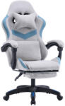 TEMPO KONDELA Irodai/gamer szék, szürke/kék, ZODIA