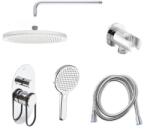 SAT Zuhanyrendszer SAT Fusion vakolat alatti résszel együtt fekete matt SATBSFU215KPCSET (SATBSFU215KPCSET)