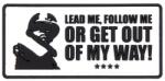 101 Inc Patch - emblemă 3D 101 Inc. Lead Me, Follow Me - Alb