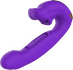 SuperLove Bitting & Double Tongue Tapping Dual Vibrator Purple Vibrator