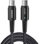 Essager EXCTT1-CG01 USB Type-C Apa - USB Type-C Apa Adat és Töltő Kábel - Fekete 1m