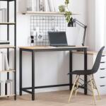 vidaXL asztal Természetes 100 x 50 x 77 cm Műszaki fa és acél (873792)