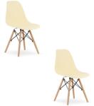 Bravolo OSAKA Krémszínű Szék / Természetes Lábak x 2