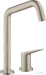 Hansgrohe AXOR Citterio M 2 üléses mosogató csaptelep DN15, szálcsiszolt nikkel 34820820 (34820820)