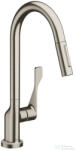 Hansgrohe AXOR CITTERIO Ecosmart kihúzható fejes mosogató csaptelep 250 2 jet, rozsdamentes acél hatású 39832800 (39832800)