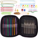 RETOO Horgolótű Szett 0, 5-6, 5 Horgolótű Tok 50 Db-os Nagy Szett (5904094229628)