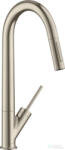 Hansgrohe Axor Starck 270 mosogató csaptelep kihúzható kifolyóval DN15, szálcsiszolt nikkel 10821820 (10821820)