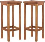 vidaXL 2 db tömör akácfa bárszék (44016)