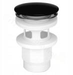 Tycner Fekete klik-klak leeresztő szelep mosdóhoz, túlfolyóval (2854)