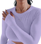 R-EVENGE Női hosszú ujjú sportfelső minden edzőtermi és szabadtéri tevékenységhez L/XL lila|rózsaszín