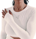 R-EVENGE Női hosszú ujjú sportfelső minden edzőtermi és szabadtéri tevékenységhez S/M fehér