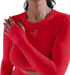 R-EVENGE Női hosszú ujjú sportfelső minden edzőtermi és szabadtéri tevékenységhez L/XL vörös