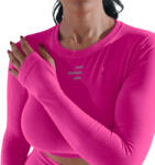 R-EVENGE Női hosszú ujjú sportfelső minden edzőtermi és szabadtéri tevékenységhez L/XL rózsaszín