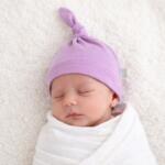 SuperBaby Caciulita lila tip piticot