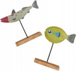 CE Dekorációs figurák haltartóban fából, állványon 18x15cm (X0020CXI2L)