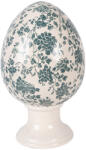 Clayre & Eef Ou Paste decorativ ceramica bej verde Ø 17x28 cm (6CE2405XL)