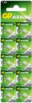 GP Batteries AG4 gombelem, 10 db (GP177-BL10)