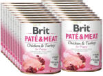 Brit BRIT PÁSZTÉTOM ÉS HÚSOS CSIRKÉS ÉS PÚLYKÁS KÖLYKÖKNEK 18x800g