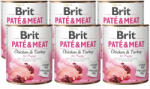 Brit BRIT PÁSZTÉTOM ÉS HÚSOS CSIRKÉS ÉS PÚLYKÁS KÖLYKÖKNEK 6x800g