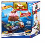 Mattel Hot Wheels City: Alap pályaszettek - Belvárosi autós fagyizó játékszett (HDR24-HTN77) (HTN77)