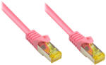 Alcasa 0.5m Cat7 RJ-45 hálózati kábel Magenta 0, 5 M S/FTP (S-STP) (8070R-005M)