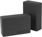 REVITY Jóga tégla Habszivacs - EVA hab 23 × 15 × 7, 5 cm, 2 db-os szett fekete