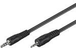 Goobay AVK 313-200 2.0m audio kábel 2 M 2.5mm 3.5mm Fekete (50459)