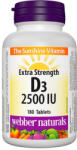 Webber Naturals Vitamin D3 2500 IU / 180 Tabs