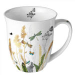 Ambiente Porcelán bögre - 400ml - Ornamental Flowers White