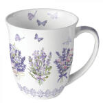Ambiente Levendula virágos porcelán bögre 400ml Lovely lavender