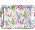 Ambiente Műanyag nagy tálca - 33x47cm - Rózsák és Kaktuszok