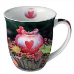 Ambiente Porcelán bögre - 400ml - Snow dusted apple