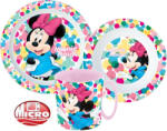  Disney Minnie Feel Good étkészlet, micro műanyag szett bögrével 350 ml JVL22240 (JVL22240)