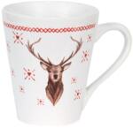 Clayre & Eef Karácsonyi Bögre - 300ml - Cosy Lodge