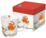 PPD PPD. M602979 Porcelán bögre 0, 35l dobozban, Robin on Xmas tree