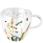Ambiente Duplafalú borosilicate üvegcsésze - 250ml - Ornamental Flowers