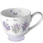 Ambiente Levendula virágos porcelán bögre 450ml Lovely lavender