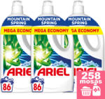Ariel Mountain Spring Folyékony Mosószer 3x3, 87L 258 Mosás