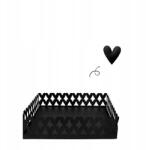 Bastion Collections Szalvétatartó Fém Fekete Szívek Bastion Collection (RR/HEARTS NAPL 002)