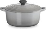 Le Creuset Vas de copt Signature rotund, 24 cm, gri deschis (25001245412463)