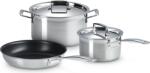 Le Creuset Set de vase de gătit, oală, cratiță și tigaie, din oțel inoxidabil, construcție 3 straturi, 3 piese (53810000010001)