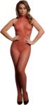 Le Désir LE DÉSIR Fishnet and Lace Bodystocking - One Size, Red