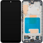 MP Piese si componente Display cu Touchscreen MP compatibil cu Samsung Galaxy S22 5G S901, cu Rama, Negru (dis/mp/sgs22/cu/ne) - vexio